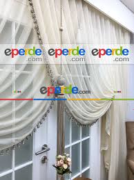 Düz perde kravuze kaça yapılir. Kruvaze Tul Perde Opsiyonel Ponpon Sacakli Krem Rengi Krem Eperde Com