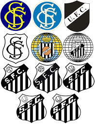 O santos futebol clube é um dos grandes times de futebol do brasil. Escudos Gino Santos Fc