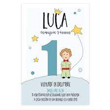 Printable Little Prince Birthday Party Invitation For A Little Boy Custom Digital Invite Card Download And Print Immediately Feste Di Compleanno A Tema Inviti Per Feste Primo Compleanno Inviti