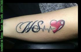 N S Heartbeattattoo N S Initial Heartbeat Tattoo Initial Heartbeattattoo H Hea Heartbeat Tattoo Alphabet Tattoo Designs Name Tattoo Designs