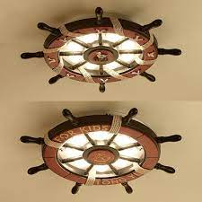 Come and have a browse. Brown Rudder Led Ceiling Lamp Letter Seagull Nautical Metal Flush Mount Light For Kindergarten Takeluckhome Com