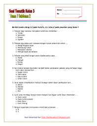 Apa itu simetri lipat ? Pdf Soal Tematik Kelas 3 Tema 7 Subtema 2 Revisi 2018 Avinda Muanizt Academia Edu