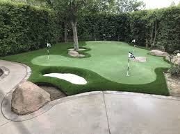 A golf backyard putting green is a great way to practice the sport from the comfort of your own home. Custom Putting Greens The Perfect Addition To Any Backyard Oc Turf And Putting Greens