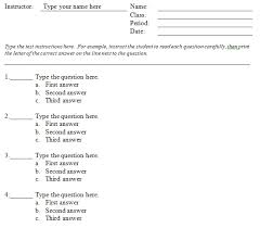 Multiple choice inf3705 chapter 2 1: Multiple Choice Test Templates 8 Best Documents Free Download