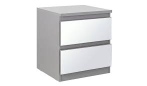 Using materials such as high gloss, wood veneers, tempered glass, polished marbles and smart stainless steel, this is a unique collection of classic and unusual side tables that allow you to. Buy Habitat Jenson Gloss 2 Drawer Mirror Bedside Table Grey Bedside Tables Argos