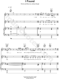 Print And Download I Found Sheet Music By Amber Run Sheet Music Arranged For Piano Vocal Guitar And Singer Pro I Sheet Music Music Download Piano Sheet Music