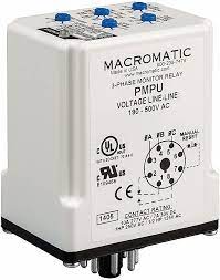MACROMATIC Phase Monitor Relay, 190 to 500VAC, 10A @ 277V, 7A @ 30V, 8  Pins, SPDT: Amazon.com: Industrial & Scientific