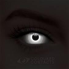 Black And White Sclera Contacts White Uv I Glow Daily Colored Contact Lenses Glow In The Dark Lens Color Contacts For Halloween Contact Lenses Colored Halloween Contact Lenses