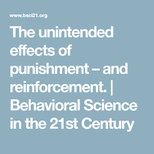 The Unintended Effects Of Punishment And Reinforcement Behavioral Science Applied Behavior Analysis Behavior Analyst