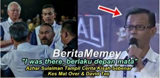 Najib praises david teo and mat over for sitting together. Isu Mat Over Lempang David Teo Azhar Sulaiman Pula Tampil Cerita Kisah Sebenar