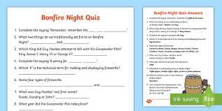 We've got 11 questions—how many will you get right? Bonfire Night Quiz For Children Teacher Made Resources