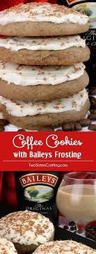 Double fudge irish cream cookies. Coffee Cookies With Baileys Frosting Cookie Exchange Recipes Coffee Cookies Baileys Irish Cream Frosting