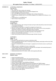 The right format, structure and tips to get the perfect cv. Janitorial Resume Samples Velvet Jobs