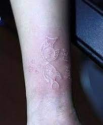 手腕隐形小金鱼鸽子血纹身图案 tattoos