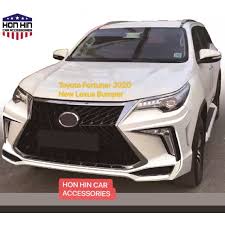 Hot sale pp body kit for toyota fortuner upgrade to lexus lx570 version body kits front bumper rear bumper side skirt 4x4 suv. Toyota Fortuner 2016 New Lexus Bumper Shopee Malaysia