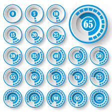 Pie Charts For Infographics Set Of Circle Percentage Diagrams