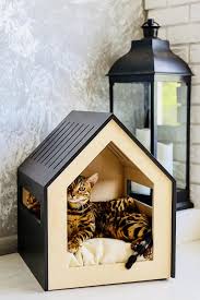 Modern Dog And Cat House Dog Bed Cat Bed Wooden Pet Etsy Modern Pet Furniture Pet Furniture Dog Dog House Diy