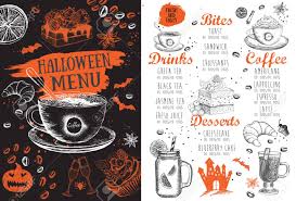 Halloween Menu Restaurant Cafe Menu Template Design Food Flyer Royalty Free Cliparts Vectors And Stock Illustration Image 148760072