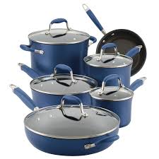 Anolon Advanced Non Stick Indigo 11 Piece Cookware Set In 2020 Cookware Set Pots And Pans Sets Nonstick Cookware