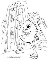 Monsters Inc Mike Rebuilds The Boo S Door Coloring Page Flag Coloring Pages Monster Coloring Pages Coloring Books