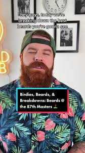 Breaking down the best #beards at the 87th #masterstournament #golf  #greenscreen #beardclub ⛳️