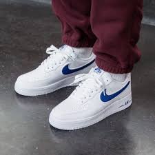 Dailysneaks The Nike Af1 In White Deep Royal Is Available Now From Titolosh Dail Nike Air Force Outfit Nike Shoes Air Force Nike Air Force 1 Outfit