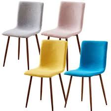 Buy dining tables and dining chairs at the warehouse. 4pcs Fabric Dining Chairs Side Chair Metal Leg Kitchen Dining Room Padded Office Ebay Fabric Dining Chairs Teal Dining Chairs Dining Chairs