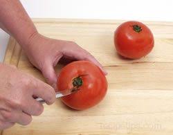 Cut out the white part and enjoy them. All About Tomatoes How To Cooking Tips Recipetips Com