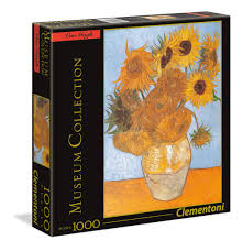Originally, the roses were pink—the color has faded—and would have created a contrast of complementary colors with the green. Clementoni Museum Collection Van Gogh Sunflowers Jigsaw Puzzle 1000 Pieces Buy Online In Germany At Desertcart 61952291