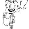 Lincoln loud the only boy of loud house coloring pages. 1