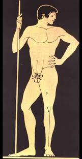 Olympic athletes in ancient Greece didn't compete completely naked, they  wore a string called a kynodesme : r/Damnthatsinteresting