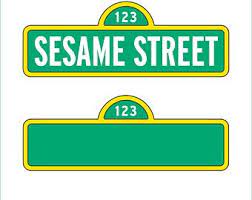 Sesame Street Sign And Blank Sign Only Svg Dxf Eps Png Pdf Cricut Explorer Silhouette Cameo Sesame Street Signs Sesame Street Street Banners