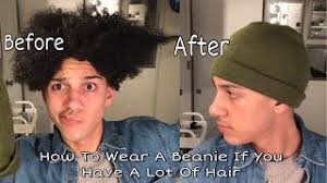 Section hair into four parts and then split those sections in half. How To Wear A Beanie If You Have Curly Hair Youtube