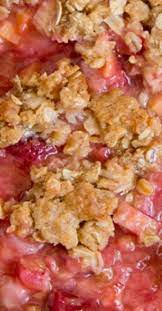 Strawberry Rhubarb Crisp Recipe Yellow Bliss Road Recipe Rhubarb Recipes Rhubarb Desserts Strawberry Rhubarb Recipes