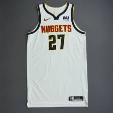 Whether you're looking for the newest jamal murray jersey, a piece of autographed merch or the latest player apparel, you can be sure fanatics has got you covered for the next basketball gameday. Jamal Murray Denver Nuggets 2019 Nba Playoffs Game Worn White Association Edition Jersey Worn In 3 Games Nba Auctions