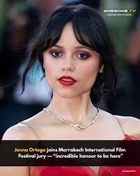 At this year's Marrakech Film Festival, Jenna Ortega has been named to the  jury alongside acclaimed filmmaker Bong Joon Ho and other top industry  names. Her presence adds major star power to