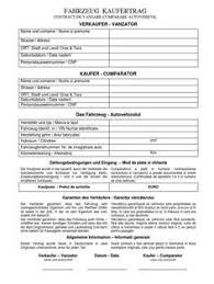 Contract Vanzare Cumparare Auto Din Germania Bilingv Autobeste Contract Auto