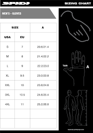 Protective glove guide for size in inches. Size Charts Spidi Australia