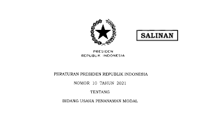Sebab dalam regulasi yang diteken presiden joko widodo (jokowi) pada 2 februari 2021 itu, satu dari empat provinsi di indonesia yang diperbolehkan berinvestasi. 116ya5kiw14 Im