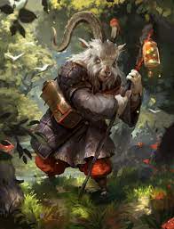 Artstation Goat Messenger Alexander Puchkov Fantasy Creatures Fantasy Characters Fantasy Artwork