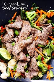 Simply whisk and pour it over your stir fry. Ginger Lime Beef Stir Fry Recipe Diethood