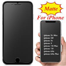 Popular iphone x matte tempered glass protector of good quality and at affordable prices you can buy on aliexpress. 1pcs Matte Anti Glare Tempered Glass Screen Protector For Iphone X Xr Xs Max 8 7 6 Plus Wish