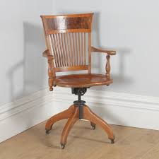 How to repair loose legs on 4 leg chair bases. Antique Swivel Desk Chair Victorian American Office Yola Gray Antiques