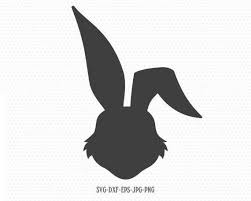 Happy easter white bunny rabbit set funny head vector. Easter Bunny Cartoon Face Silhouette Svg Easter Svg Easter Bunny Face Girl Boy Svg Cricut Files Fr Easter Bunny Cartoon Silhouette Stencil Bunny Face