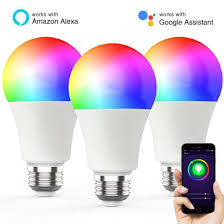 China Simva Led Bulb Light Led Smart Bulb A65 9w 806lm Rgbcw Wifi Led Bulb Dimmable Multicolored Light Bulb No Hub Required Works With Amazon Alexa And Google Home China Led