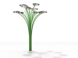 Circa 37 x 19 x 6,5 cm. Lampione Stradale Ad Energia Solare Solar Tree Led 2nd Generation By Artemide Design Ross Lovegrove