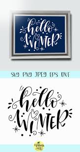 Download Hello Winter Graphic By Midmagart Creative Fabrica Winter Signs Svg Quotes Winter Svg PSD Mockup Templates