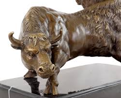Jeden tag werden tausende neue, hochwertige bilder hinzugefügt. Bar Stier Trader Bronze Borse Figuren Martin Klein