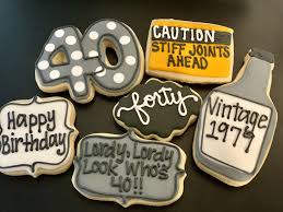 40th Birthday Cookie Cake Ideas 40th Birthday Cookies Happy Birthday Cookie 40th Birthday Funny 40th Birthday Decorations