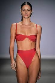 Women S Swimwear Trend Inspiration Fw20 21 Swimwear Trends Red Bathing Suits Bikini Trend